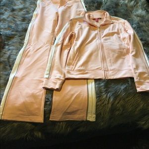 Pink jogging suit